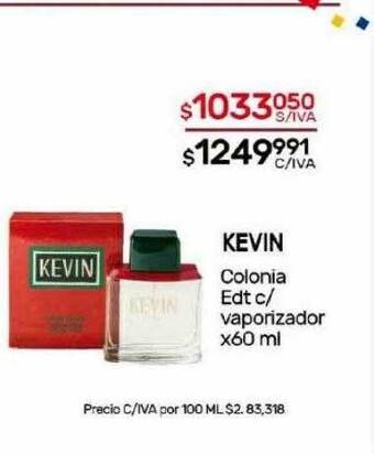 Nini Mayorista Kevin colonia edt c vaporizador oferta