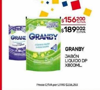 Nini Mayorista Granby jabón liquido dp oferta