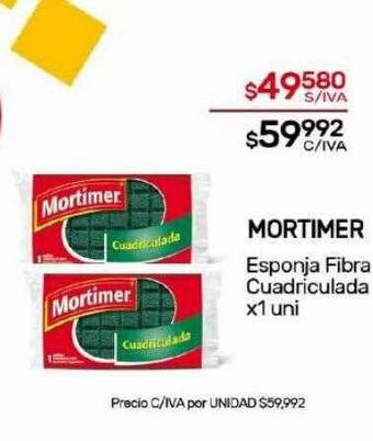 Nini Mayorista Mortimer esponja fibra cuadriculada oferta