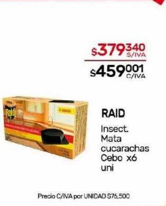 Nini Mayorista Raid insect. mata cucarachas cebo oferta