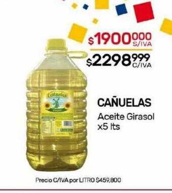 Nini Mayorista Cañuelas aceite girasol oferta