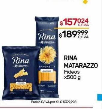 Nini Mayorista Rina matarazzo fideos oferta