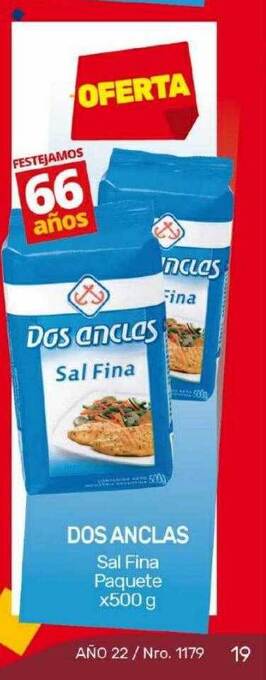 Nini Mayorista Dos anclas sal fina paquete oferta