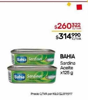 Nini Mayorista Bahia sardina aceite oferta