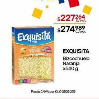 Nini Mayorista Exquisita bizcochuelo naranja oferta