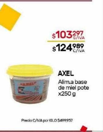 Nini Mayorista Axel alim. a base de miel pote oferta