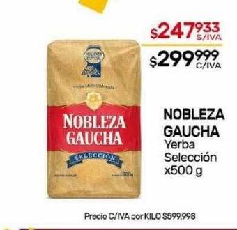 Nini Mayorista Nobleza gaucha yerba selección oferta