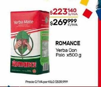 Nini Mayorista Romance yerba con palo oferta