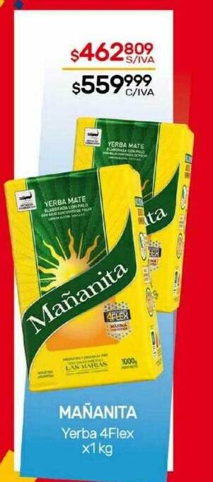 Nini Mayorista Mañanita yerba 4flex oferta