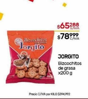 Nini Mayorista Jorgito bizcochitos de grasa oferta