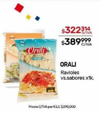 Nini Mayorista Orali ravioles vs. sabores oferta