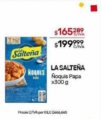 Nini Mayorista La salteña ñoquis papa oferta