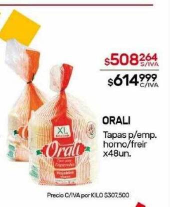 Nini Mayorista Orali tapas p emp. horno freir oferta