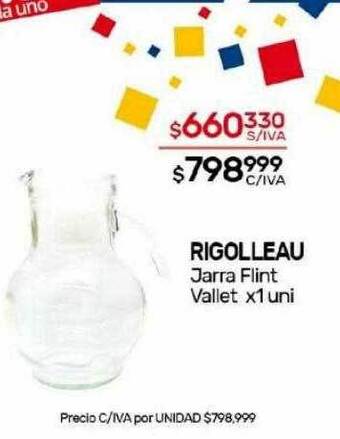 Nini Mayorista Rigolleau jarra flint vallet oferta