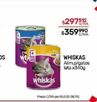 Nini Mayorista Whiskas alim. p gatos oferta