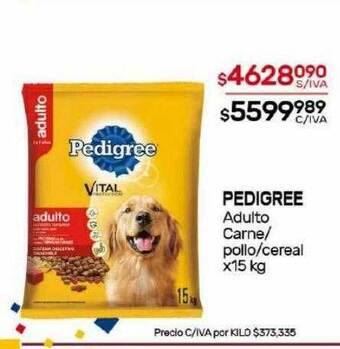 Nini Mayorista Pedigree adulto carne pollo cereal oferta