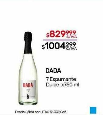 Nini Mayorista Dada 7 espumante dulce oferta