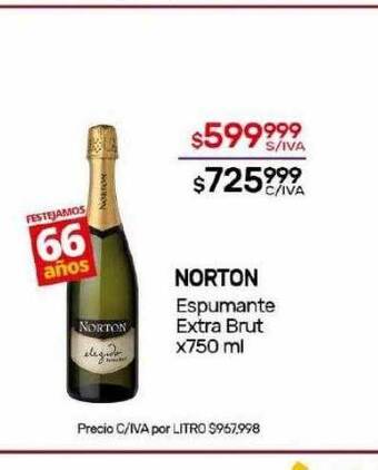 Nini Mayorista Norton espumante extra brut oferta