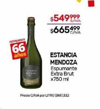 Nini Mayorista Estancia mendoza espumante extra brut oferta