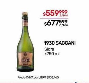 Nini Mayorista 1930 saccani sidra oferta