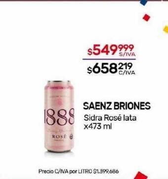 Nini Mayorista Saenz briones sidra rosé oferta