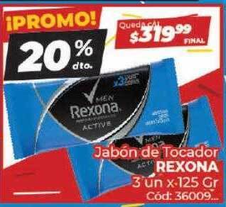 Diarco Jabón de tocador rexona oferta