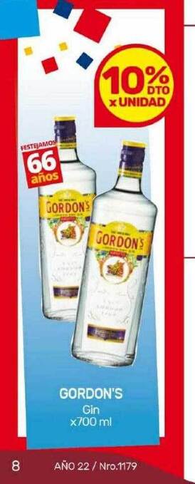 Nini Mayorista Gordon's gin oferta