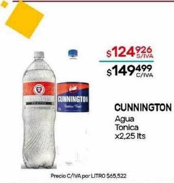 Nini Mayorista Cunnington agua tonica oferta