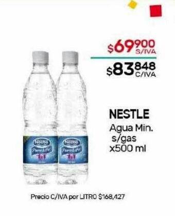 Nini Mayorista Nestle agua min. s gas oferta