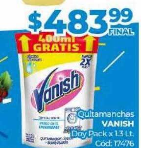 Diarco Quitamanchas vanish doy pack oferta
