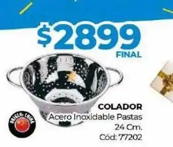 Diarco Colador acero inoxidable pastas oferta