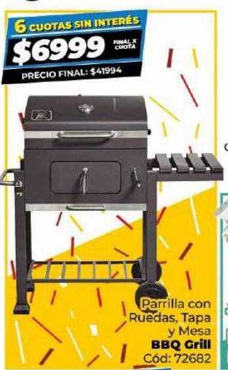 Diarco Parrilla con ruedas tapa y mesa bbq grill oferta