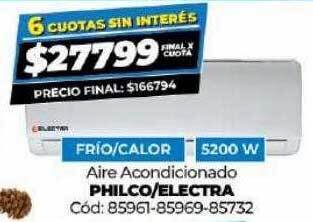 Diarco Aire acondicionado philco electra oferta