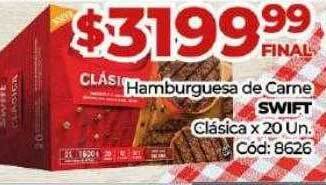 Diarco Hamburguesa de carne swift clásica oferta
