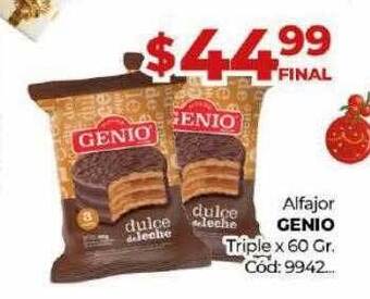 Diarco Alfajor genio triple oferta