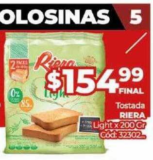 Diarco Tostada riera light oferta