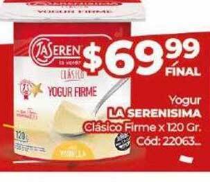 Diarco Yogur la serenisima clásico firme oferta