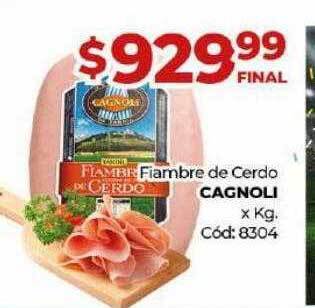 Diarco Fiambre de cerdo cagnoli oferta