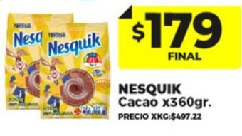 Supermayorista Vital Nesquik Cacao x 360gr oferta