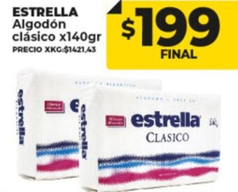 Supermayorista Vital Estrella Algodón Clásico x 140gr oferta