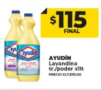 Supermayorista Vital Ayudín Lavandina tr./poder x 1lt oferta