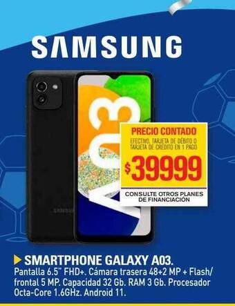 Red del Hogar Smartphone galaxy a03 samsung oferta