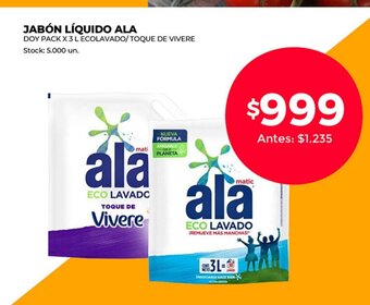 Supermercados Tadicor Jabón Líquido ALA oferta