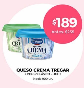 Supermercados Tadicor Queso Crema Tregar oferta