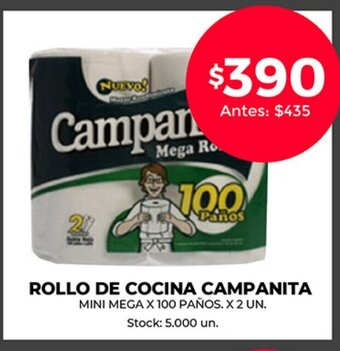 Supermercados Tadicor Rollo de Cocina Campanita oferta