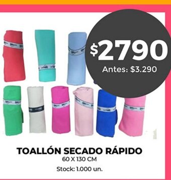 Supermercados Tadicor Toallón Secado Rápido oferta