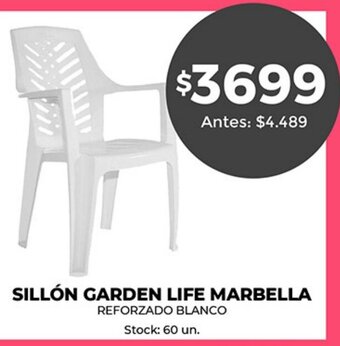Supermercados Tadicor Sillón Garden Life Marbella oferta