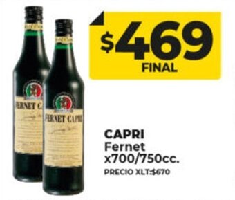 Supermayorista Vital Capri Fernet x 700/750cc oferta