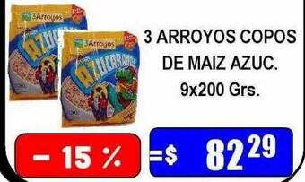 Dulcenter 3 arroyos copos de maiz azuc oferta
