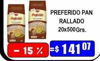 Dulcenter Preferido pan rallado oferta